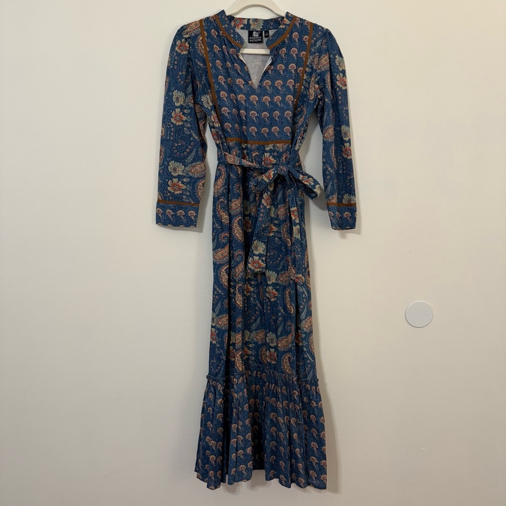 Madison Mathew’s Block Print Maxi Dress Size S